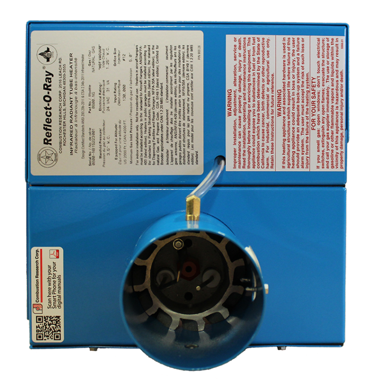 ReflectORay 3.5 EDS (Powder Coated) Combustion Research