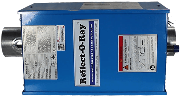 an example of a heating system with infrared heater safety in mind