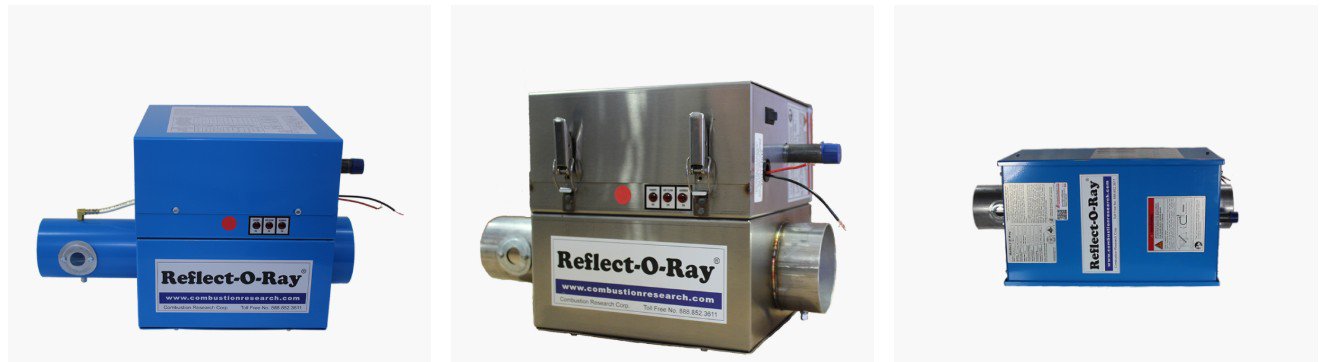Reflect-O-Ray combustion heater product grid