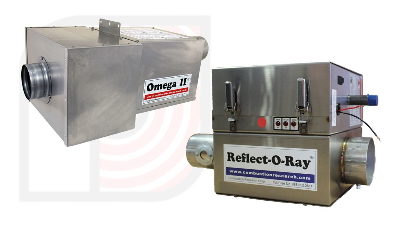 Omega II DI PEP and stainless steel Reflect-O-Ray 3.5 EDS equipment for a Heating Contractor.