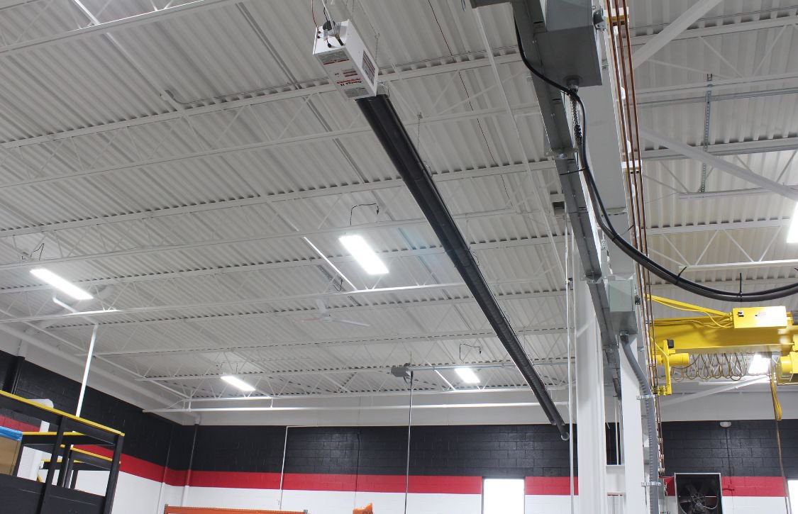 draft-induced radiant system installed